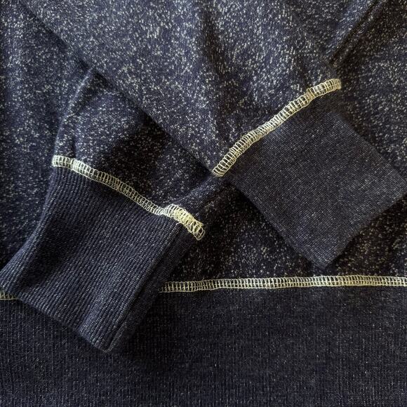 OTS Denver Broncos Cotton NFL Sweatshirt Adult Size L Felt Patch Logo Navy Blue - Picture 8 of 12